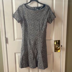Banana Republic Jacquard Fit-and-Flare Dress 10P